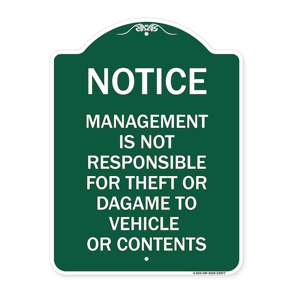 Signmission Management Is Not Responsible for Theft or Damage to Vehicles or Contents, A-DES-GW-1824-23877 A-DES-GW-1824-23877 - main